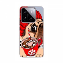 Чехол для Xiaomi 14 (AlphaPrint) с печатью (ПРОЗРАЧНЫЙ ФОН) Грустная собака - купить на Floy.com.ua