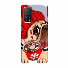 Чехол для Xiaomi Mi 10T (AlphaPrint) с печатью (ПРОЗРАЧНЫЙ ФОН) Грустная собака - купить на Floy.com.ua