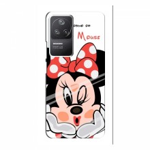 Чехол для Xiaomi POCO F4 (5G) (AlphaPrint) с печатью (ПРОЗРАЧНЫЙ ФОН) Minni Mouse - купить на Floy.com.ua