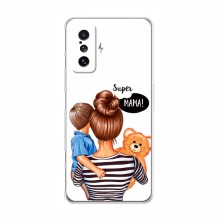 Чехол для Xiaomi POCO F4 GT (AlphaPrint) с печатью (ПРОЗРАЧНЫЙ ФОН) Мама и сын - купить на Floy.com.ua