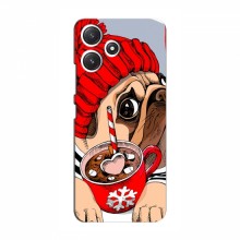 Чехол для Xiaomi POCO M6s (AlphaPrint) с печатью (ПРОЗРАЧНЫЙ ФОН) Грустная собака - купить на Floy.com.ua
