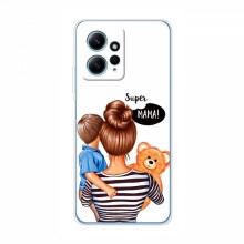 Чехол для Xiaomi Redmi Note 12 (4G) (AlphaPrint) с печатью (ПРОЗРАЧНЫЙ ФОН) Мама и сын - купить на Floy.com.ua