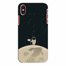 Чехол для iPhone X (AlphaPrint) с печатью (ТОП продаж) Космонавт на луне - купить на Floy.com.ua