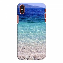 Чехол для iPhone X (AlphaPrint) с печатью (ТОП продаж) Радужное море - купить на Floy.com.ua
