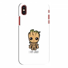 Чехол для iPhone X (AlphaPrint) с печатью (ТОП продаж) I Am Groot - купить на Floy.com.ua