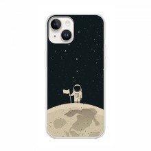 Чехол для iPhone 16 Ultra (AlphaPrint) с печатью (ТОП продаж) Космонавт на луне - купить на Floy.com.ua