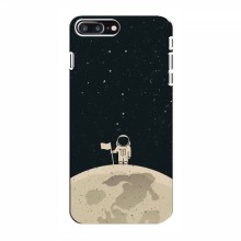 Чехол для iPhone 8 Plus (AlphaPrint) с печатью (ТОП продаж) Космонавт на луне - купить на Floy.com.ua