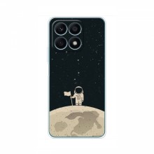 Чехол для Huawei Honor X8a (AlphaPrint) с печатью (ТОП продаж) Космонавт на луне - купить на Floy.com.ua