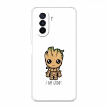 Чехол для Huawei Nova Y70 (AlphaPrint) с печатью (ТОП продаж) I Am Groot - купить на Floy.com.ua