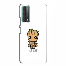 Чехол для Huawei P Smart 2021 (AlphaPrint) с печатью (ТОП продаж) I Am Groot - купить на Floy.com.ua