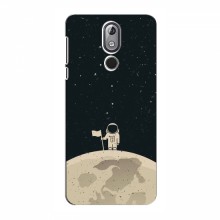 Чехол для Nokia 3.2 (2019) (AlphaPrint) с печатью (ТОП продаж) Космонавт на луне - купить на Floy.com.ua