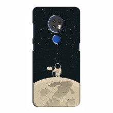 Чехол для Nokia 6.2 (2019) (AlphaPrint) с печатью (ТОП продаж) Космонавт на луне - купить на Floy.com.ua