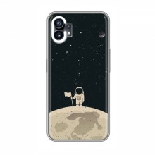 Чехол для Nothing Phone 1 (AlphaPrint) с печатью (ТОП продаж) Космонавт на луне - купить на Floy.com.ua