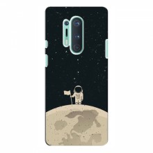 Чехол для OnePlus 8 Pro (AlphaPrint) с печатью (ТОП продаж) Космонавт на луне - купить на Floy.com.ua