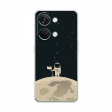 Чехол для OnePlus Nord 3 5G (AlphaPrint) с печатью (ТОП продаж) Космонавт на луне - купить на Floy.com.ua