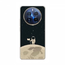 Чехол для RealMe 12 Pro (AlphaPrint) с печатью (ТОП продаж) Космонавт на луне - купить на Floy.com.ua