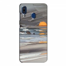 Чехол для Samsung Galaxy A20 2019 (A205F) (AlphaPrint) с печатью (ТОП продаж) Рисунок-закат - купить на Floy.com.ua