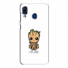 Чехол для Samsung Galaxy A20 2019 (A205F) (AlphaPrint) с печатью (ТОП продаж) I Am Groot - купить на Floy.com.ua