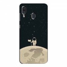 Чехол для Samsung Galaxy A30 2019 (A305F) (AlphaPrint) с печатью (ТОП продаж) Космонавт на луне - купить на Floy.com.ua
