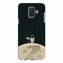Чехол для Samsung A6 2018, A600F (AlphaPrint) с печатью (ТОП продаж) Космонавт на луне - купить на Floy.com.ua
