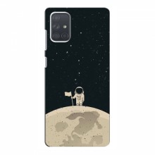 Чехол для Samsung Galaxy A71 (A715) (AlphaPrint) с печатью (ТОП продаж) Космонавт на луне - купить на Floy.com.ua