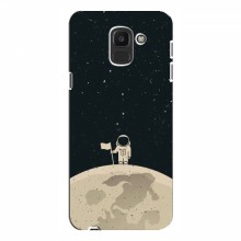 Чехол для Samsung J6 2018 (AlphaPrint) с печатью (ТОП продаж) Космонавт на луне - купить на Floy.com.ua