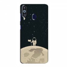 Чехол для Samsung Galaxy M40 (AlphaPrint) с печатью (ТОП продаж) Космонавт на луне - купить на Floy.com.ua