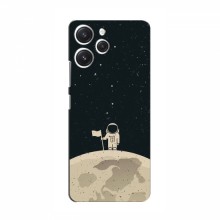 Чехол для Xiaomi POCO М6 Pro (5G) (AlphaPrint) с печатью (ТОП продаж) Космонавт на луне - купить на Floy.com.ua