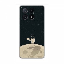 Чехол для Xiaomi POCO X6 Pro (5G) (AlphaPrint) с печатью (ТОП продаж) Космонавт на луне - купить на Floy.com.ua