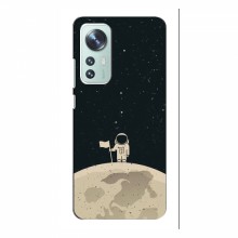 Чехол для Xiaomi 12 / 12X (AlphaPrint) с печатью (ТОП продаж) Космонавт на луне - купить на Floy.com.ua