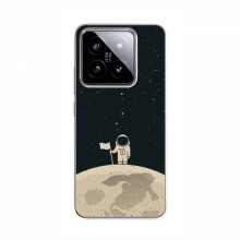 Чехол для Xiaomi 14 (AlphaPrint) с печатью (ТОП продаж) Космонавт на луне - купить на Floy.com.ua