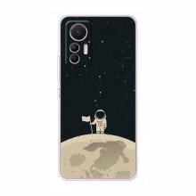 Чехол для Xiaomi 12 Lite (AlphaPrint) с печатью (ТОП продаж) Космонавт на луне - купить на Floy.com.ua