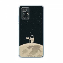 Чехол для Xiaomi Redmi 10 (AlphaPrint) с печатью (ТОП продаж) Космонавт на луне - купить на Floy.com.ua