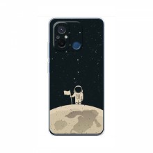 Чехол для Xiaomi Redmi 12C (AlphaPrint) с печатью (ТОП продаж) Космонавт на луне - купить на Floy.com.ua