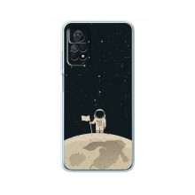 Чехол для Xiaomi Redmi Note 12 Pro (4G) (AlphaPrint) с печатью (ТОП продаж) Космонавт на луне - купить на Floy.com.ua