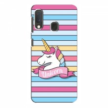 Чехол для Ребёнка на Samsung Galaxy A20e (VPrint) Unicorn - купить на Floy.com.ua