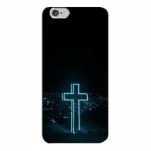 Чехол для iPhone 6 Plus / 6s Plus - (Христианские) (AlphaPrint) Крест-синий - купить на Floy.com.ua