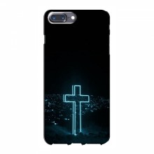 Чехол для iPhone 7 Plus - (Христианские) (AlphaPrint) Крест-синий - купить на Floy.com.ua