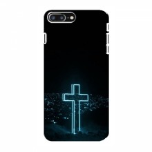 Чехол для iPhone 8 Plus - (Христианские) (AlphaPrint) Крест-синий - купить на Floy.com.ua