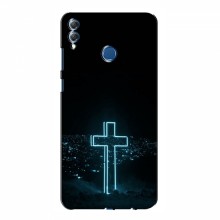 Чехол с принтом (Христианские) для Huawei Honor 8X Max (AlphaPrint) Крест-синий - купить на Floy.com.ua