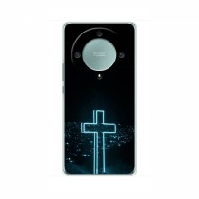 Чехол для Huawei Honor Magic 5 Lite 5G - (Христианские) (AlphaPrint) Крест-синий - купить на Floy.com.ua
