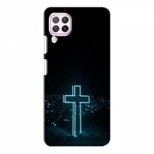 Чехол с принтом (Христианские) для Huawei P40 Lite (AlphaPrint) Крест-синий - купить на Floy.com.ua
