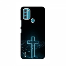 Чехол для Nokia C31 - (Христианские) (AlphaPrint) Крест-синий - купить на Floy.com.ua