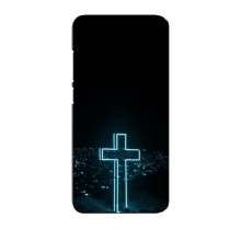 Чехол для Motorola Edge 50 Fusion - (Христианские) (AlphaPrint) Крест-синий - купить на Floy.com.ua