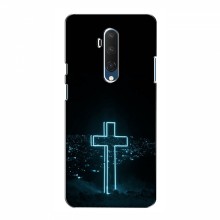Чехол для OnePlus 7T Pro - (Христианские) (AlphaPrint) Крест-синий - купить на Floy.com.ua