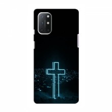 Чехол для OnePlus 9 Lite - (Христианские) (AlphaPrint) Крест-синий - купить на Floy.com.ua