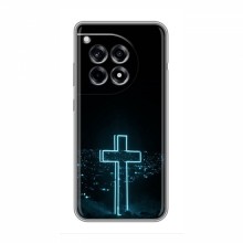 Чехол для OnePlus Ace 3 - (Христианские) (AlphaPrint) Крест-синий - купить на Floy.com.ua