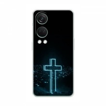 Чехол для OnePlus Nord 4 - (Христианские) (AlphaPrint) Крест-синий - купить на Floy.com.ua