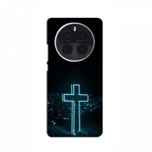 Чехол для RealMe GT5 Pro - (Христианские) (AlphaPrint) Крест-синий - купить на Floy.com.ua