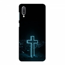 Чехол для Samsung Galaxy A02 (A022) - (Христианские) (AlphaPrint) Крест-синий - купить на Floy.com.ua